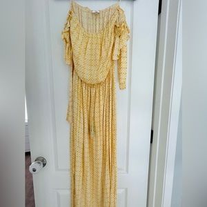 Sun Beam Summer Yellow Maxi Dress